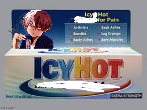 Todoroki = icyhot | image tagged in todoroki,icyhot,meme,anime | made w/ Imgflip meme maker