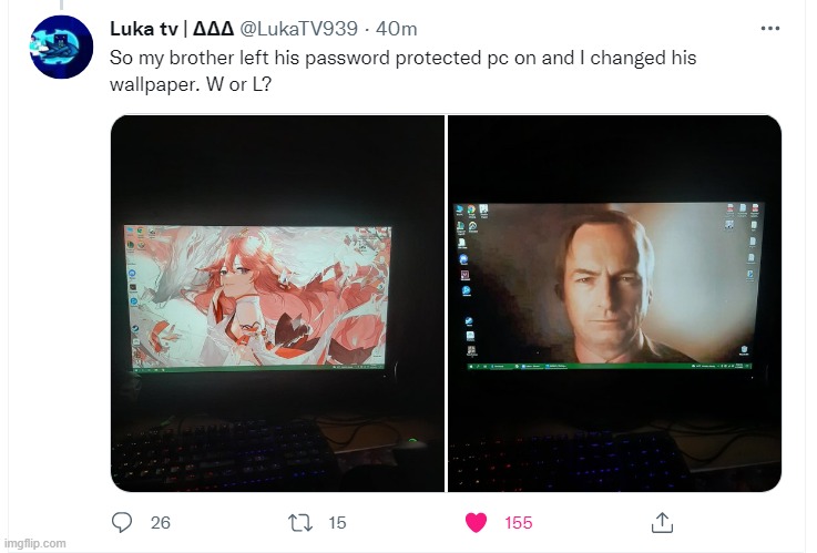 W | made w/ Imgflip meme maker