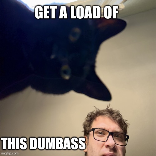 Get A Load of This | GET A LOAD OF; THIS DUMBASS | image tagged in we can t believe it,vanillabizcotti,sarlah,sarlahthecat,sarlahkitty | made w/ Imgflip meme maker