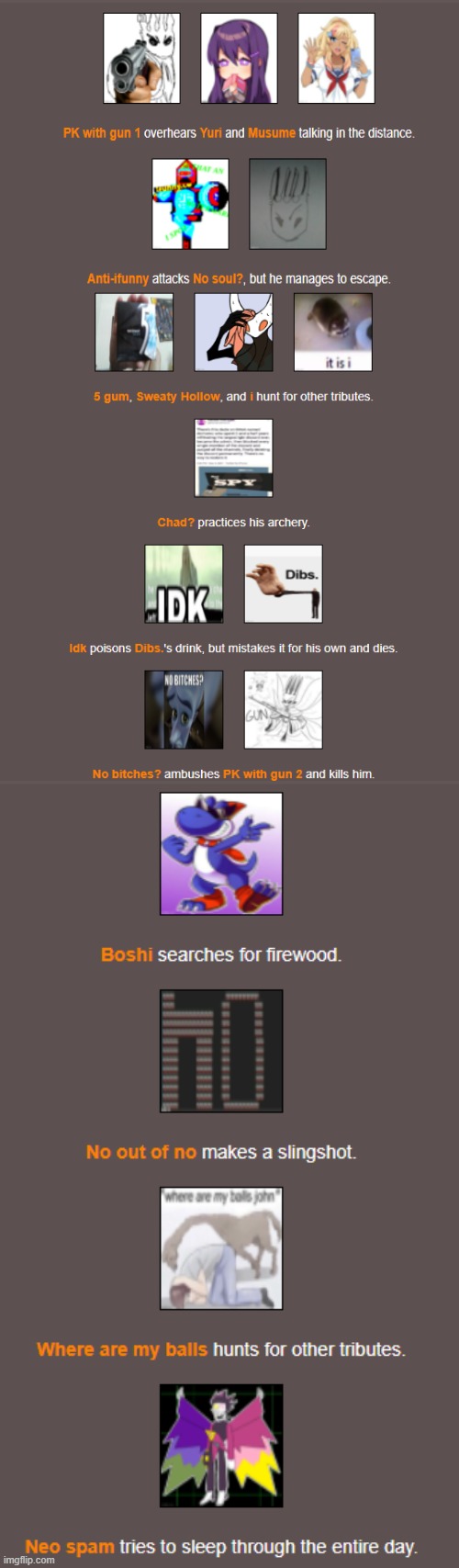 Pk died from being an idiot and not using his gun | image tagged in e | made w/ Imgflip meme maker
