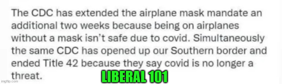 LIBERAL 101 | made w/ Imgflip meme maker