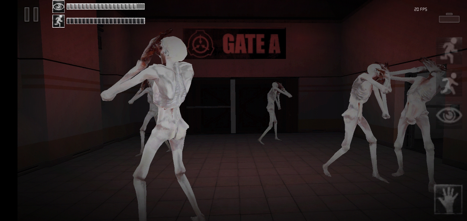 Gate A with multiple SCP-096 Blank Meme Template