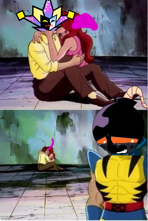 Ouch | image tagged in sad wolverine left out of party,whitty,dimento | made w/ Imgflip meme maker