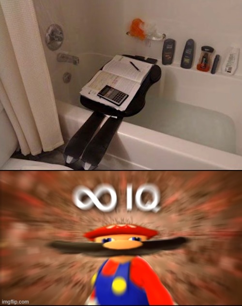 image tagged in infinity iq mario | made w/ Imgflip meme maker