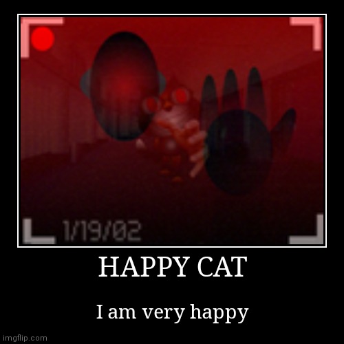 ඞ | image tagged in happy cat,how happy is happy cat is,scratch | made w/ Imgflip demotivational maker