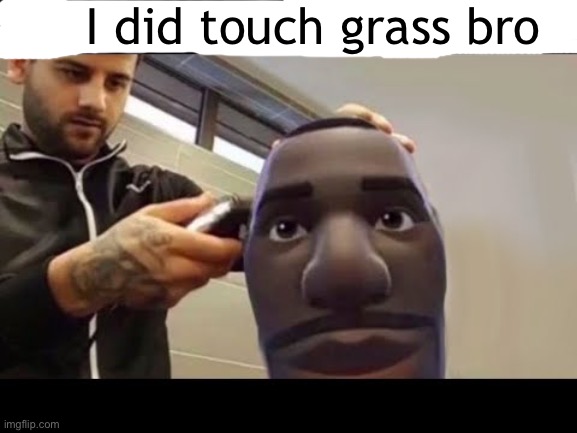 I did touch grass bro | made w/ Imgflip meme maker