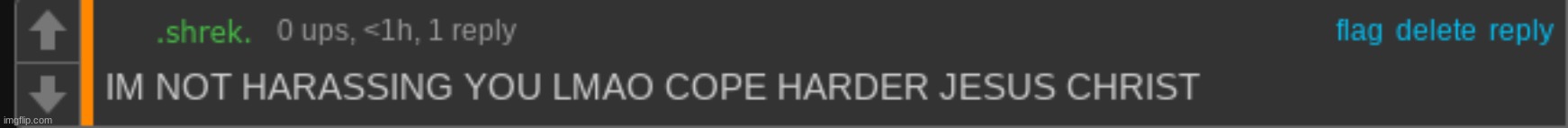 mf thinks im harassing him | made w/ Imgflip meme maker