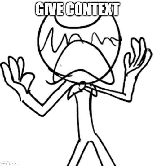 Crying emoji bendy | GIVE CONTEXT | image tagged in crying emoji bendy | made w/ Imgflip meme maker