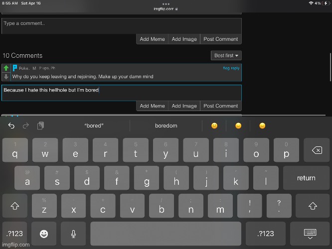 I can’t comment :/ | made w/ Imgflip meme maker