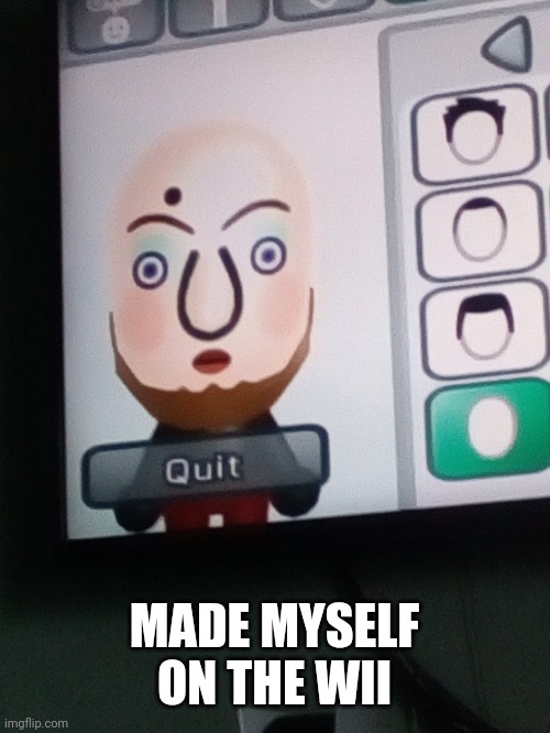 MADE MYSELF ON THE WII | made w/ Imgflip meme maker