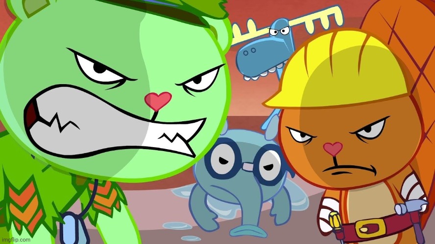 HTF Angry Faces | image tagged in htf angry faces | made w/ Imgflip meme maker