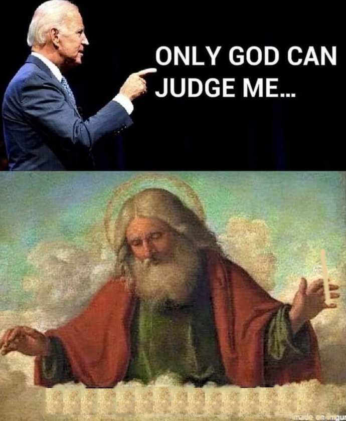 Biden and God Blank Meme Template