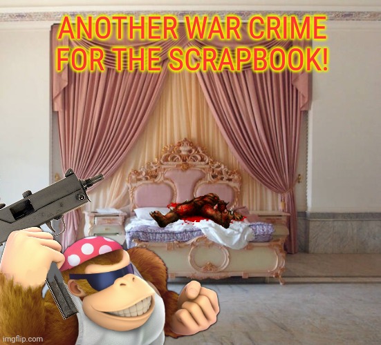 Gnome palace | ANOTHER WAR CRIME FOR THE SCRAPBOOK! | image tagged in gnome,palace,surlykong,ive committed various war crimes | made w/ Imgflip meme maker