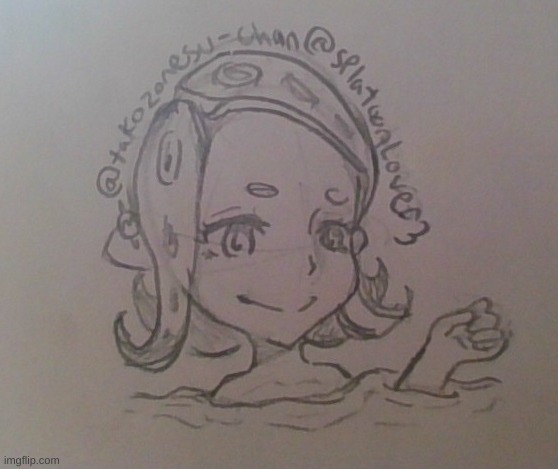 a doodle (the other @ is my wattpad acc) | made w/ Imgflip meme maker