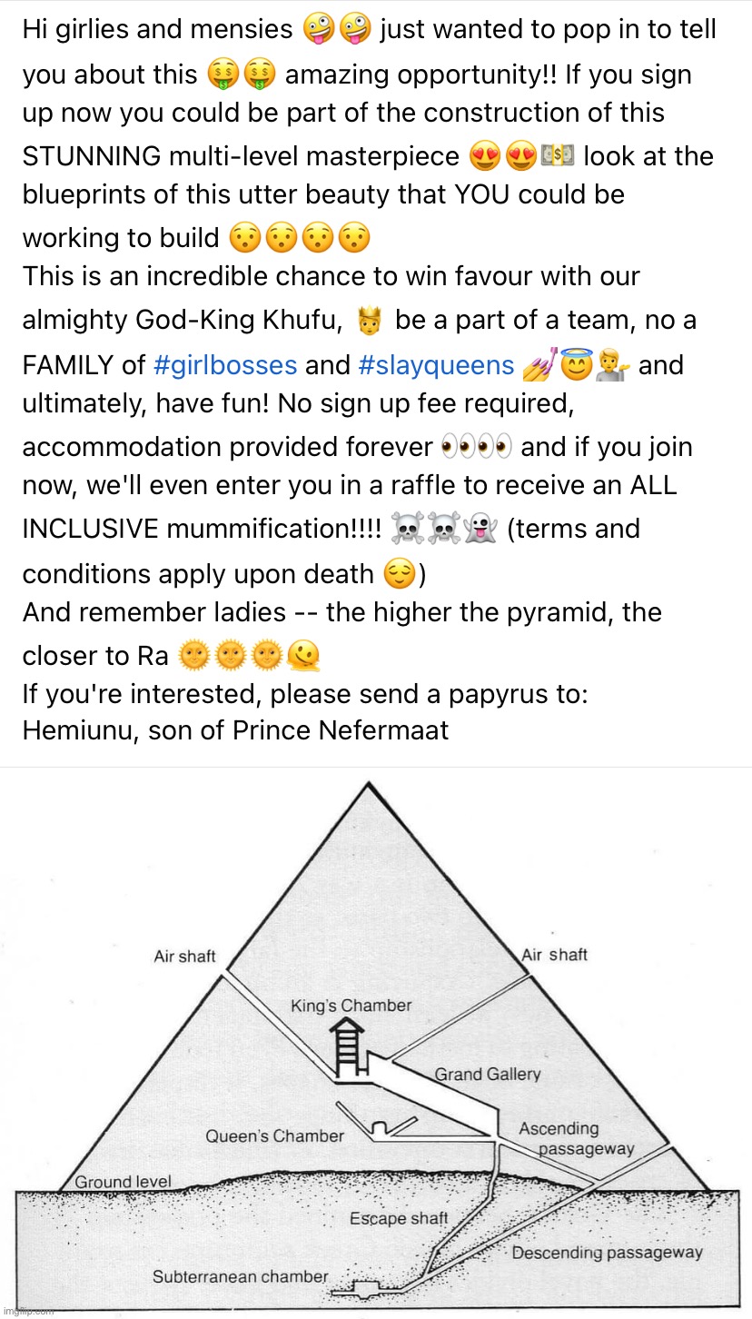 Pyramid scheme | image tagged in pyramid scheme | made w/ Imgflip meme maker