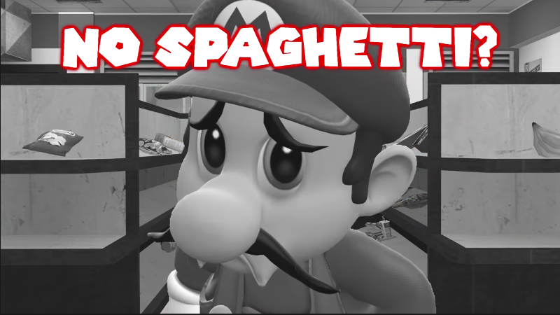 No Spaghetti? Blank Meme Template