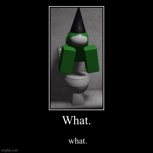 What. | image tagged in funny,demotivationals | made w/ Imgflip demotivational maker