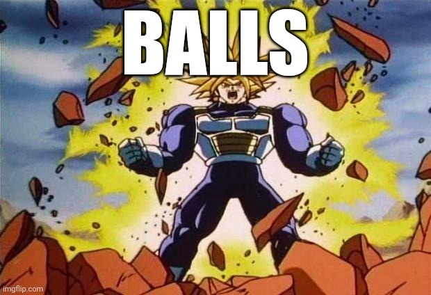 Dragon ball z | BALLS | image tagged in dragon ball z | made w/ Imgflip meme maker