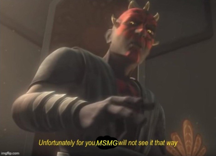 MSMG will not see it that way | image tagged in msmg will not see it that way | made w/ Imgflip meme maker