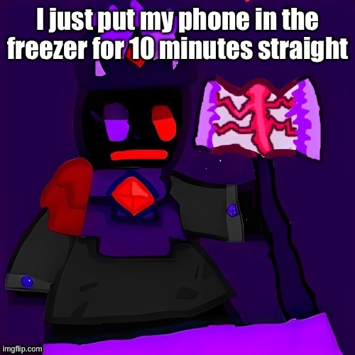 idk why i thought it was a good idea | I just put my phone in the freezer for 10 minutes straight | image tagged in future funni man | made w/ Imgflip meme maker