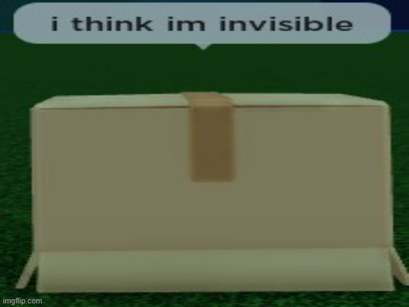 i think im invisible | image tagged in cursed roblox image | made w/ Imgflip meme maker