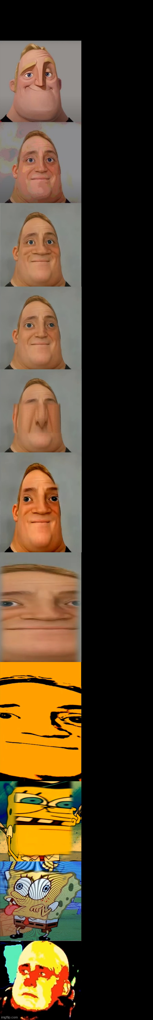 High Quality Mr. Incredible Becoming Idiot Extended Blank Meme Template