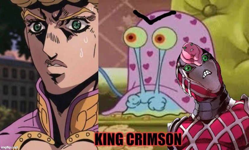 oh no.. its garryvolo | image tagged in jojo's bizarre adventure | made w/ Imgflip meme maker
