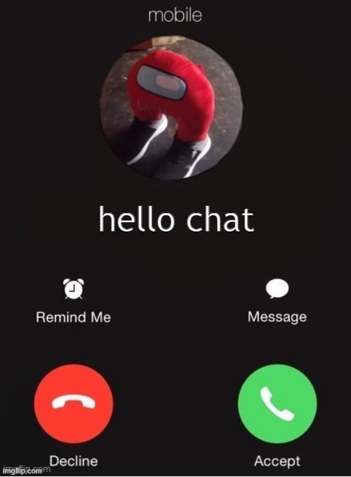 Balls Industry Blank - Created by Capto. | hello chat | image tagged in balls industry blank - created by capto | made w/ Imgflip meme maker