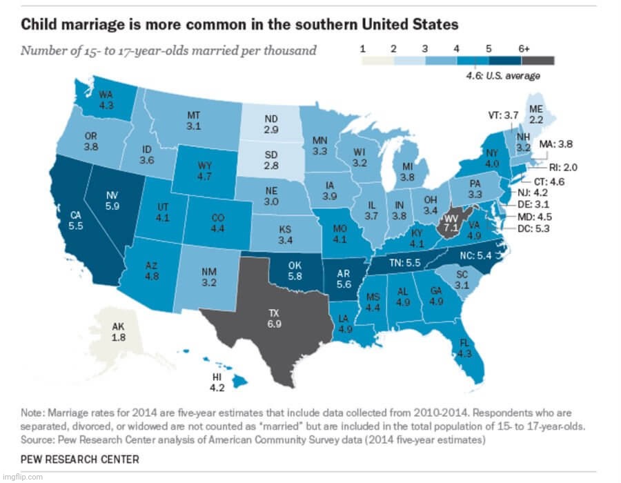 image tagged in charts,map,chart,child marriage,south,gop | made w/ Imgflip meme maker