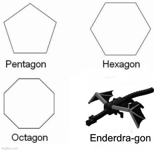 enderdra-gon | Enderdra-gon | image tagged in memes,pentagon hexagon octagon,minecraft,random tag i decided to put | made w/ Imgflip meme maker