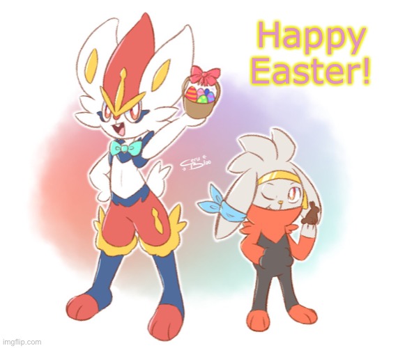 Happy Easter guys ^^ | Happy Easter! | image tagged in happy easter | made w/ Imgflip meme maker