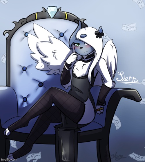 ABSOLutely gorgous! xD (By Fredory) | image tagged in furry,femboy,cute,pokemon,absol,fabulous | made w/ Imgflip meme maker