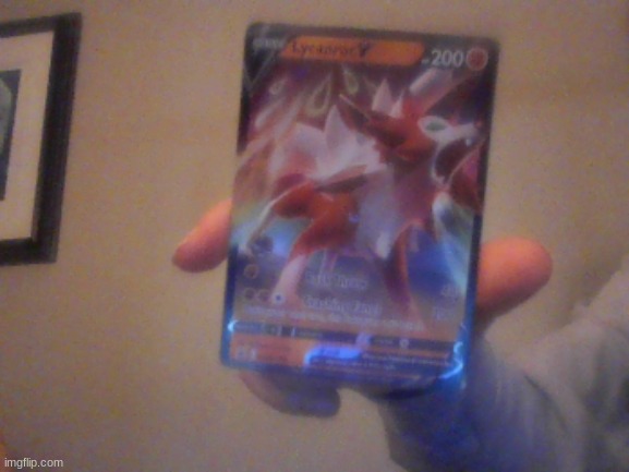 this is my prized possession | image tagged in lycanroc,pokemon,pokemon tcg | made w/ Imgflip meme maker