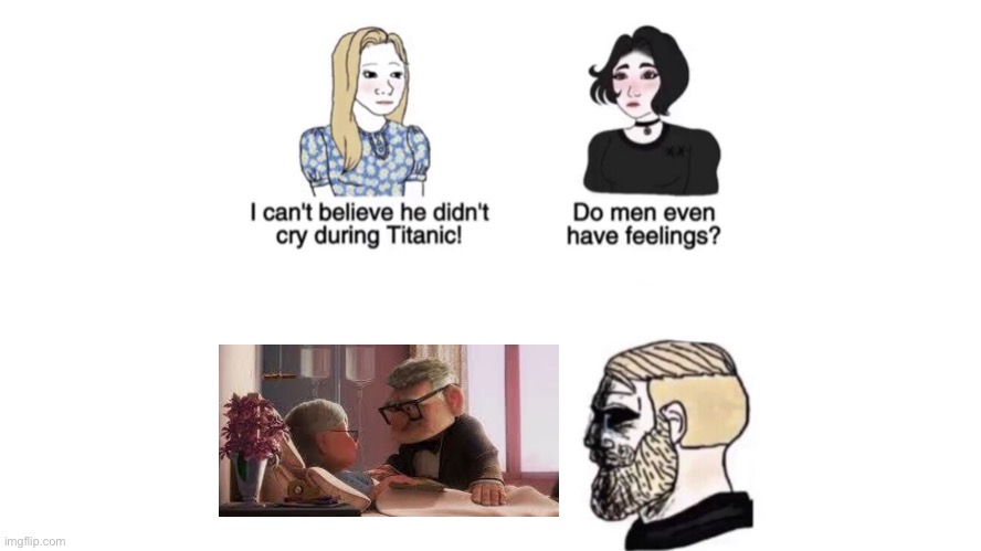 I love Up | image tagged in i cant believe he didnt cry during titanic | made w/ Imgflip meme maker
