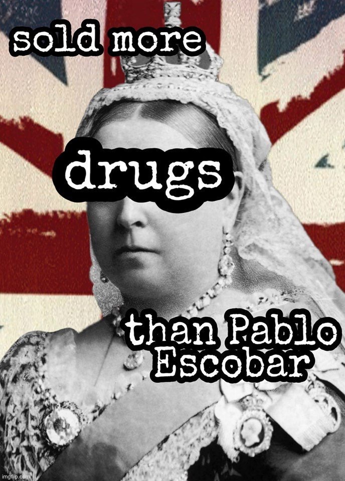 Queen sold more drugs than Pablo Escobar | image tagged in queen sold more drugs than pablo escobar | made w/ Imgflip meme maker