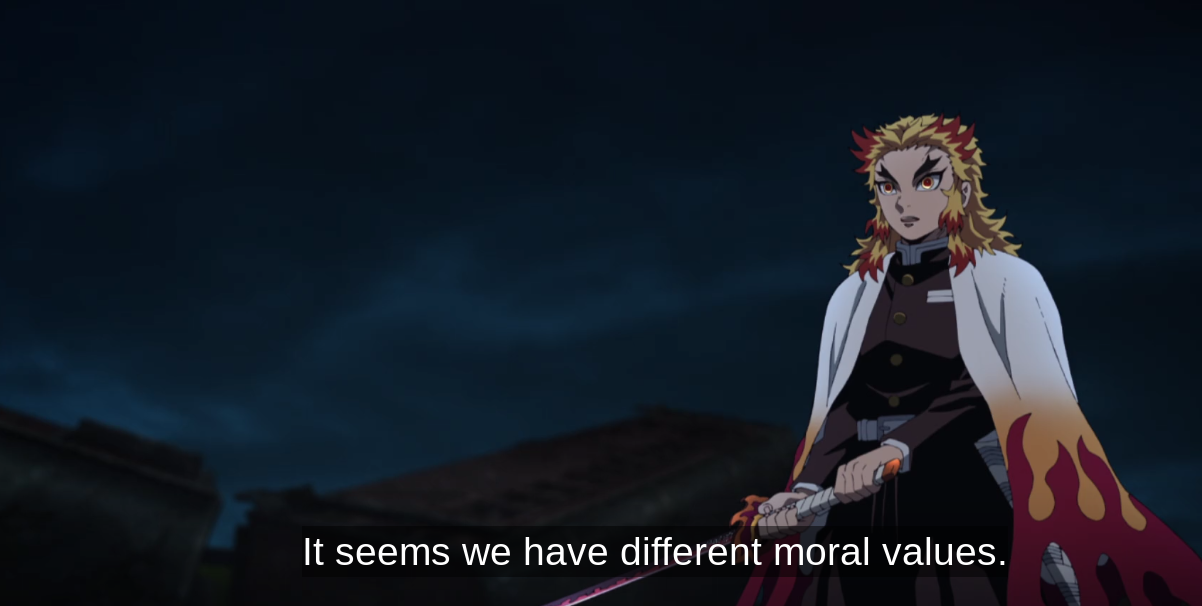 High Quality Rengoku counting differences Blank Meme Template