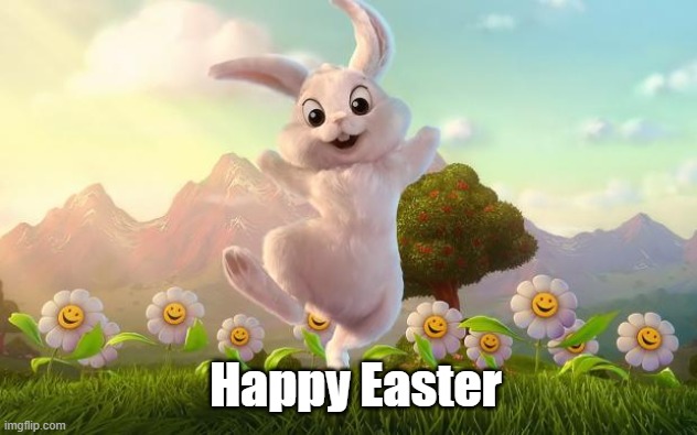 Happy Easter | Happy Easter | image tagged in easter-bunny defense | made w/ Imgflip meme maker