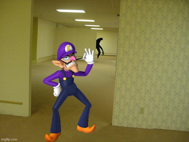 Waluigi dies in the backrooms.mp3 | image tagged in the backrooms,waluigi | made w/ Imgflip meme maker
