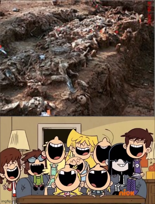 The Loud Sisters Laugh At The Bosnian Genocide | image tagged in loud house,the loud house,bosnian genocide,genocide,lh,tlh | made w/ Imgflip meme maker