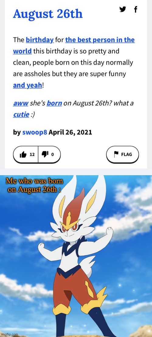 UwU | Me who was born on August 26th : | image tagged in furry,urban dictionary | made w/ Imgflip meme maker