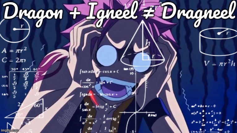 Dragneel Dragon Igneel - Fairy Tail Memes |  Dragon + Igneel ≠ Dragneel | image tagged in memes,fairy tail,fairy tail meme,anime,natsu dragneel,fairy tail memes | made w/ Imgflip meme maker