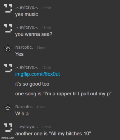 He made an album | made w/ Imgflip meme maker