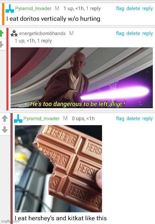 I dare Cinna and Nar to make out in comments | made w/ Imgflip meme maker