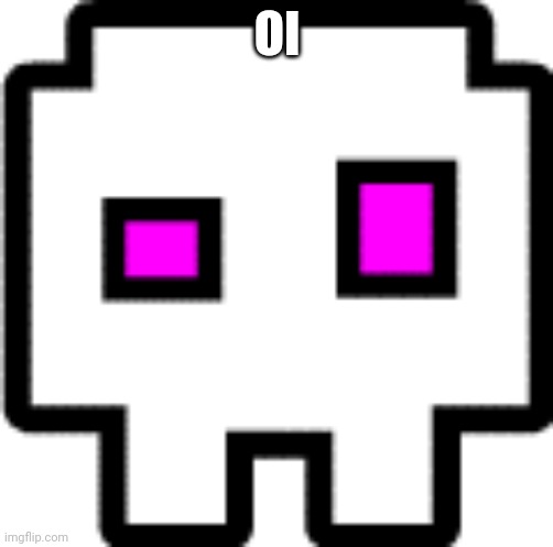 sans cube |  OI | image tagged in sans cube | made w/ Imgflip meme maker