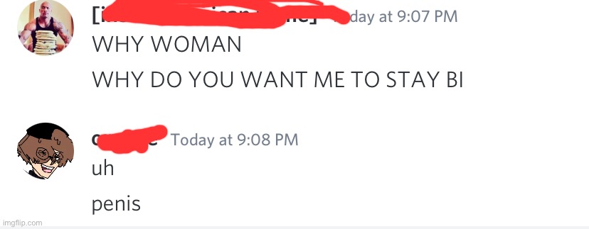 Context: bottom guy said he’d murder every woman in the worlds if top guy becomes straight | made w/ Imgflip meme maker