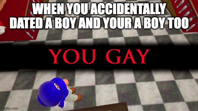 this is a lesson i took from saiko G.I.R.L=Guy In Real Life | WHEN YOU ACCIDENTALLY DATED A BOY AND YOUR A BOY TOO | image tagged in you are gay,smg4,gay | made w/ Imgflip meme maker