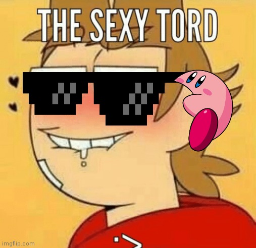 Kirby | image tagged in tord | made w/ Imgflip meme maker