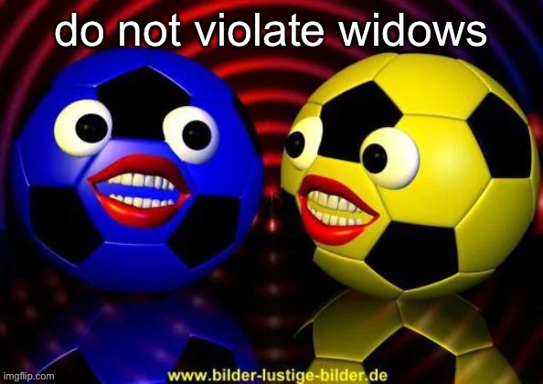 bad | do not violate widows | made w/ Imgflip meme maker