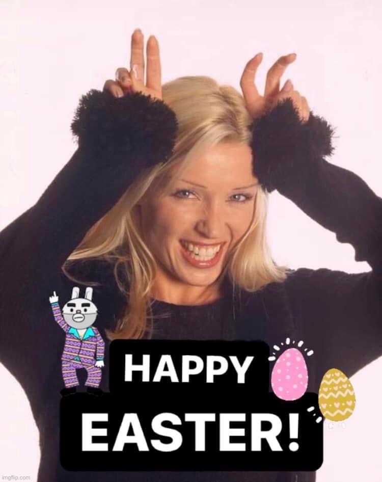 Dannii Happy Easter | image tagged in dannii happy easter | made w/ Imgflip meme maker