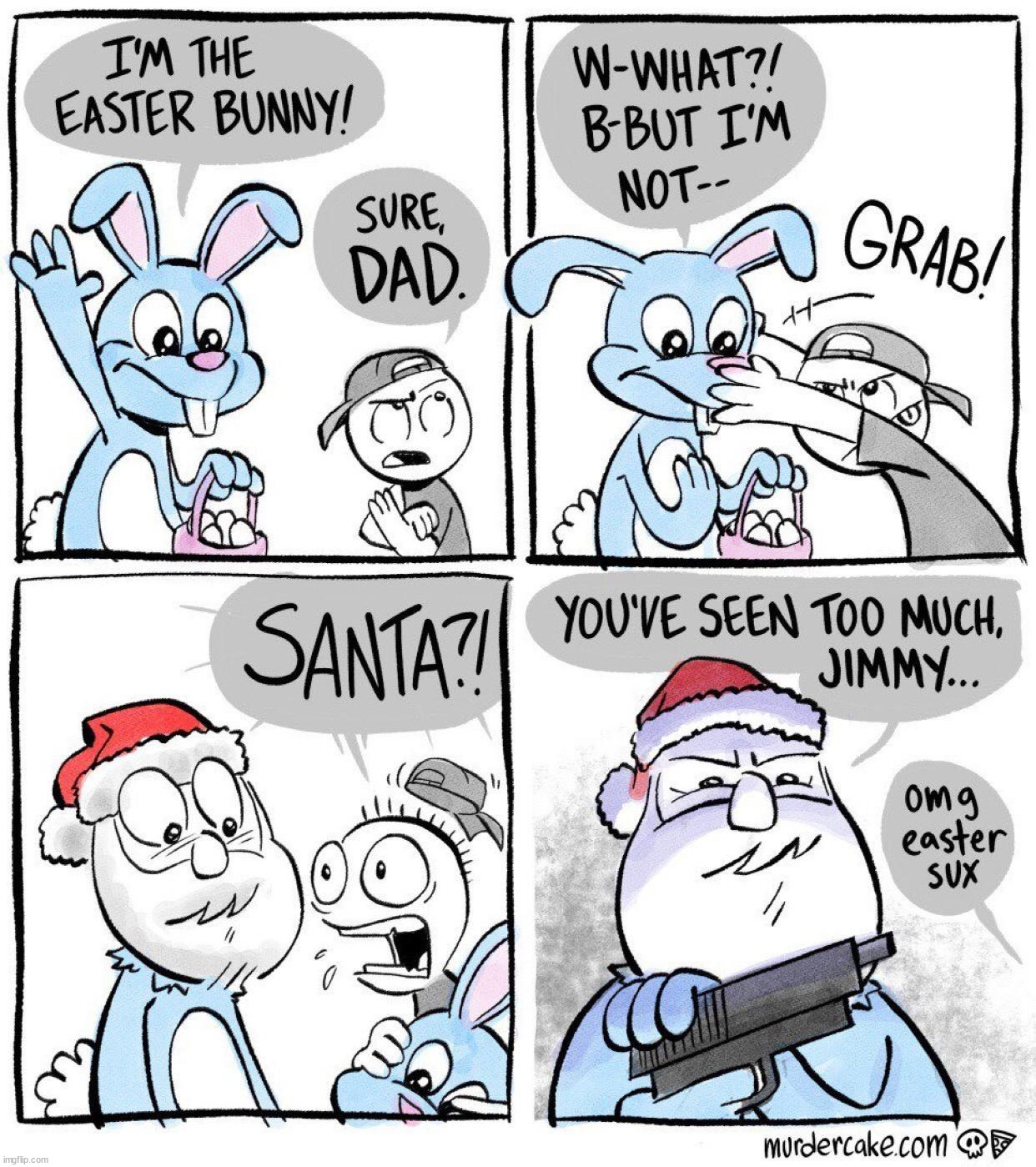 Happy Easter | image tagged in comics/cartoons | made w/ Imgflip meme maker